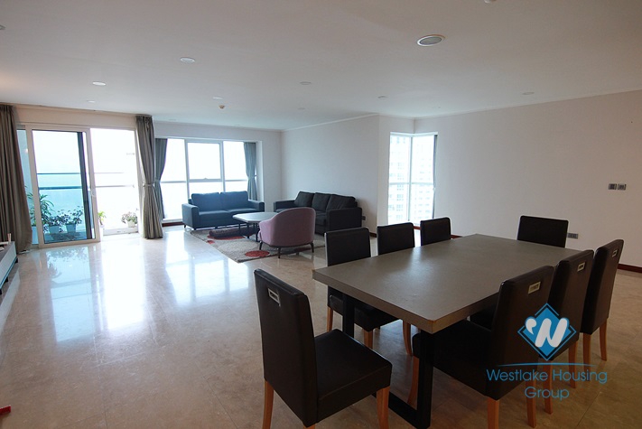 Spacious 4 bedrooms apartment for rent in L - building, Ciputra, Hanoi 